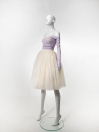 レヴダンス オフショルダーウールセーター ラベンダー LEVDANCE off-shoulder wool sweater LAVENDER