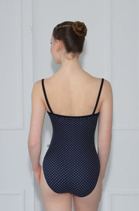 クラスイン キャミソールレオタード Class In NAVY TINY POLKA DOTS CAMI
