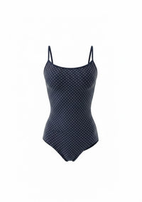 クラスイン キャミソールレオタード Class In NAVY TINY POLKA DOTS CAMI