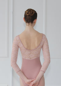 クラスイン  3/4スリーブレオタード Class In D.ROSE LACE OVERLAY LEO