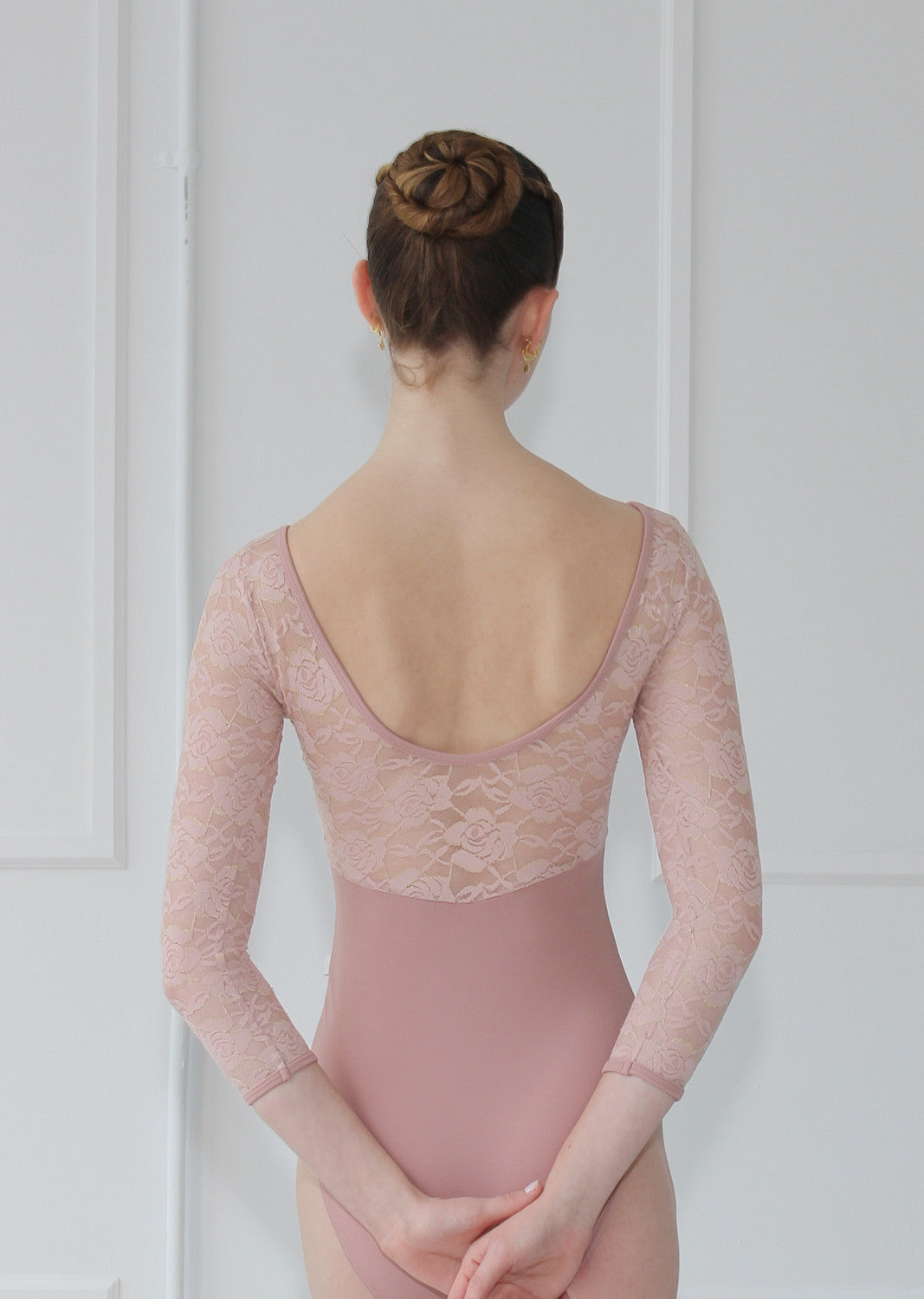 クラスイン  3/4スリーブレオタード Class In D.ROSE LACE OVERLAY LEO
