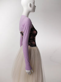 レヴダンス エール ベーシックシュラグ LEVDANCE aile basic shrug LAVENDER