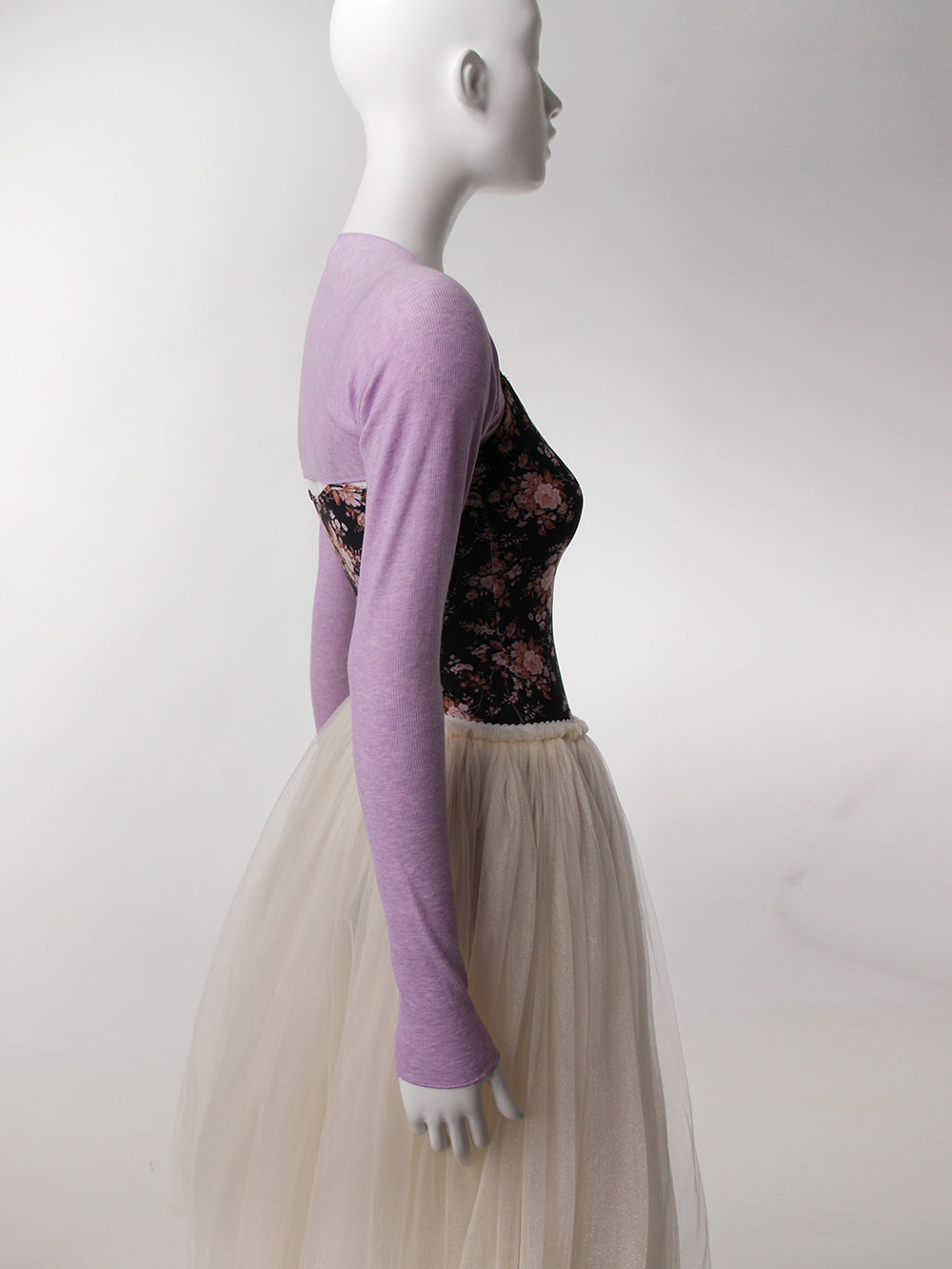 レヴダンス エール ベーシックシュラグ LEVDANCE aile basic shrug LAVENDER
