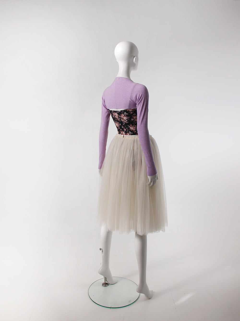 レヴダンス エール ベーシックシュラグ LEVDANCE aile basic shrug LAVENDER