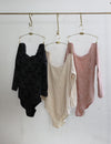 レヴダンス オリビアレースレオタード クリーム LEVDANCE olivia lace leotard CREAM