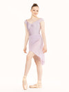 エレベ ダンスウェア ロングハイロースカート Eleve Dancewear Long High-Low Skirt Iced Lilac Mesh RTW