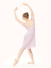 エレベ ダンスウェア ロングハイロースカート Eleve Dancewear Long High-Low Skirt Iced Lilac Mesh RTW