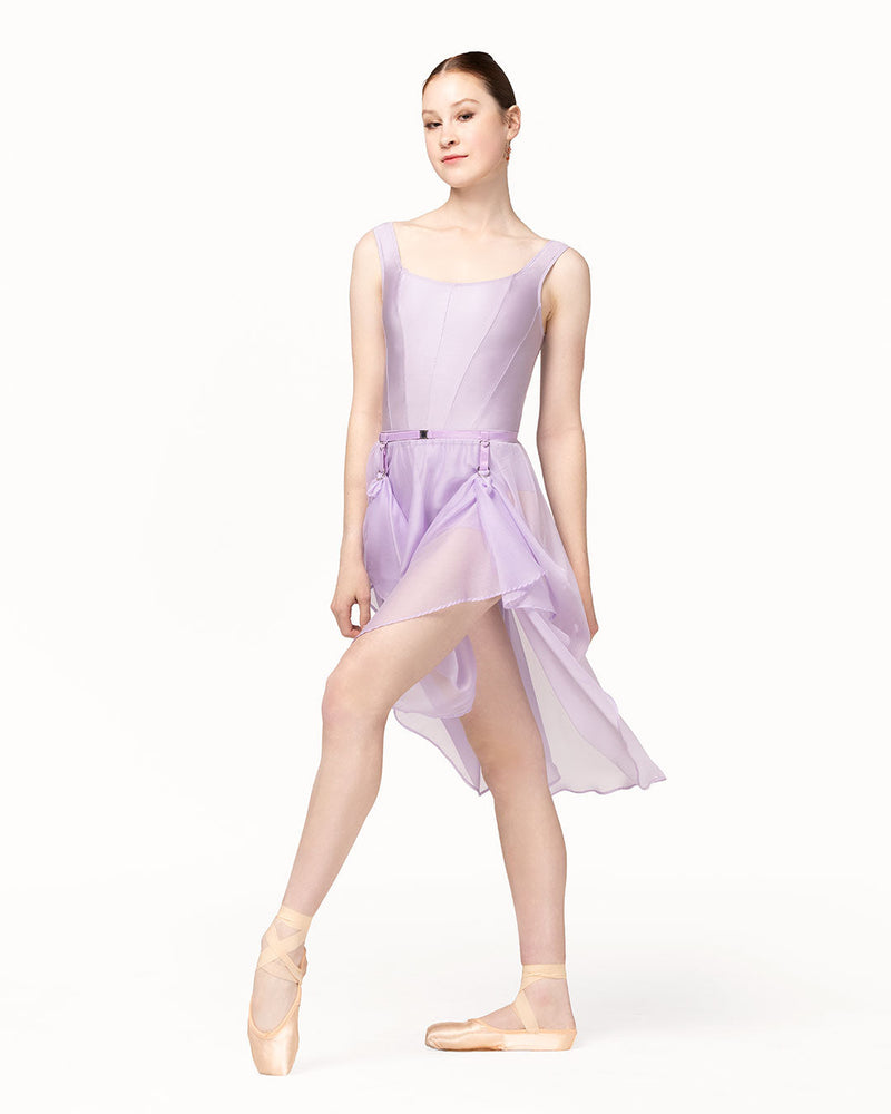 *エレベ ダンスウェア シフォン・リハーサル・スカート Eleve Dancewear Chiffon Rehearsal Skirt Iced Lilac RTW