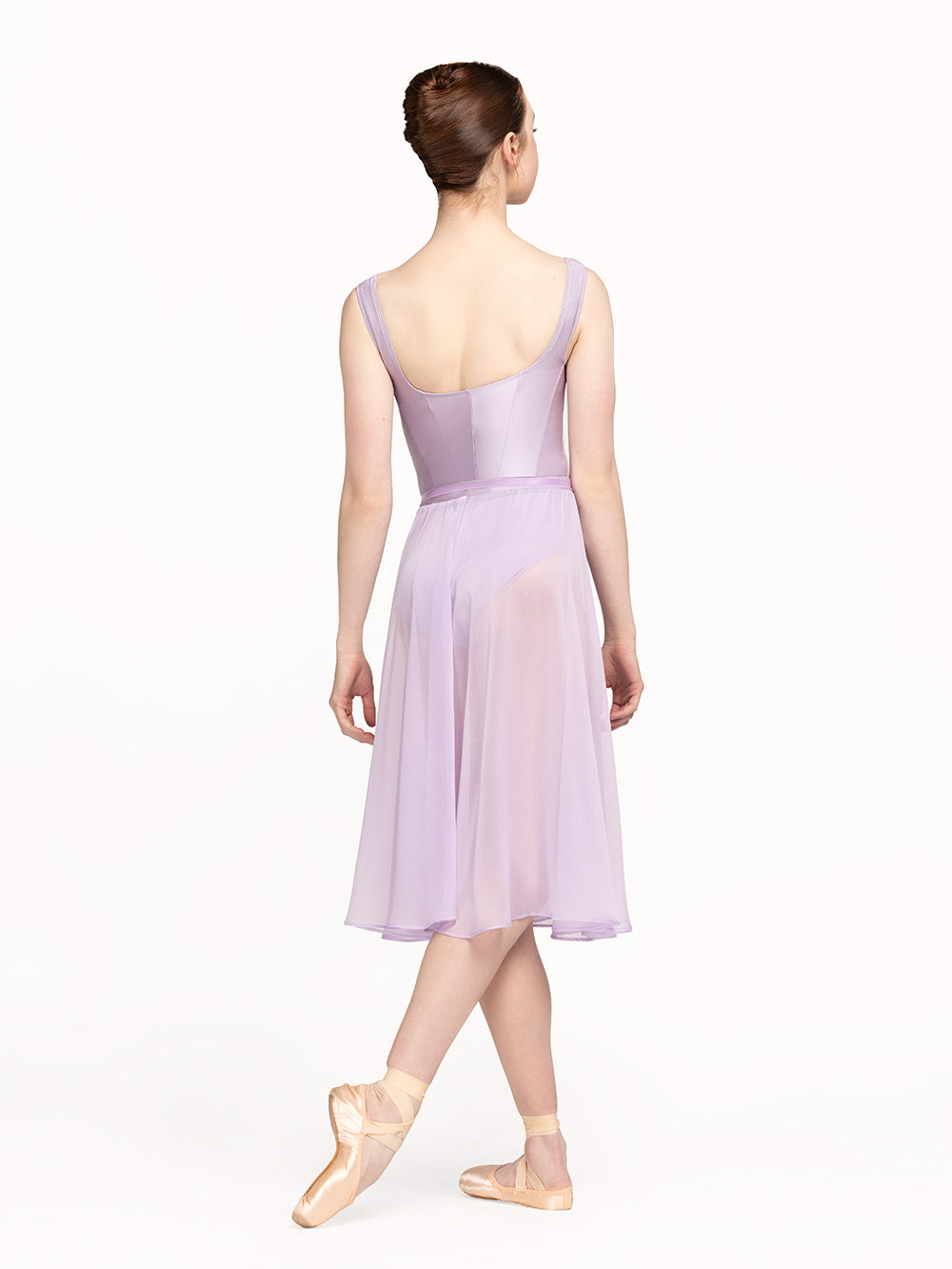*エレベ ダンスウェア シフォン・リハーサル・スカート Eleve Dancewear Chiffon Rehearsal Skirt Iced Lilac RTW