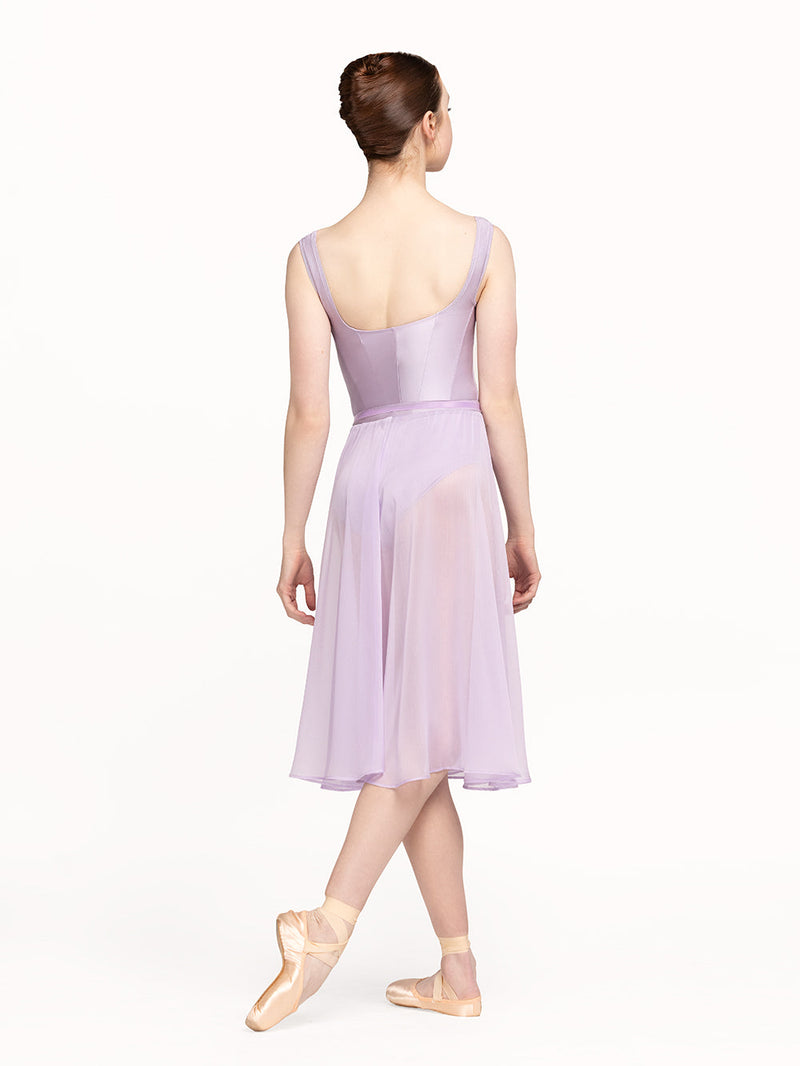*エレベ ダンスウェア シフォン・リハーサル・スカート Eleve Dancewear Chiffon Rehearsal Skirt Iced Lilac RTW