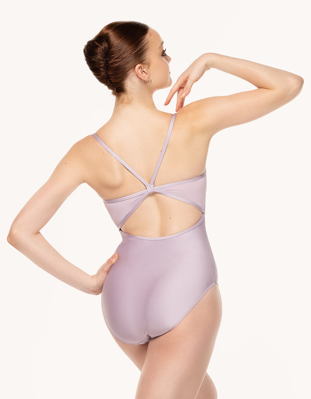 エレベ ダンスウェア マッケンジー レオタード Eleve Dancewear Mackenzie Leotard Iced Lilac Crushed Velvet RTW