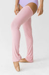 ジュールダンスウェア 滑り止め付きレッグウォーマー：ライトピンクリブ Jule Dancewear No-Slip Legwarmer: Light Pink Rib