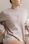 ジュールダンスウェア フリーストレーナー：ラテ Jule Dancewear Jule Pointe Sweatshirt: Latte