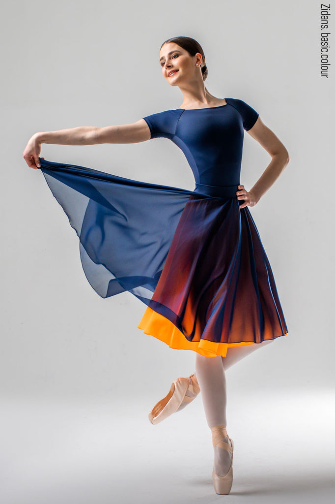 ジダンス 300-C リバーシブルリハーサル スカート ZIDANS 300-C Two-Sided Rehearsal Skirt