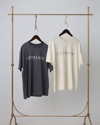 レヴダンス Tシャツ LEVDANCE  LEV classic tee CREAM / CHARCOAL