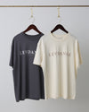 レヴダンス Tシャツ LEVDANCE  LEV classic tee CREAM / CHARCOAL
