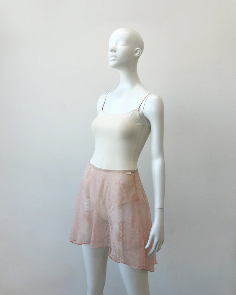 レヴダンス グレイス アンティークレーススカート ローズピンク LEVDANCE grace antique lace skirt ROSE PINK