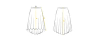 レヴダンス ヘイズメッシュプルオンスカート LEVDANCE haze mesh pull-on skirt PORCELAIN