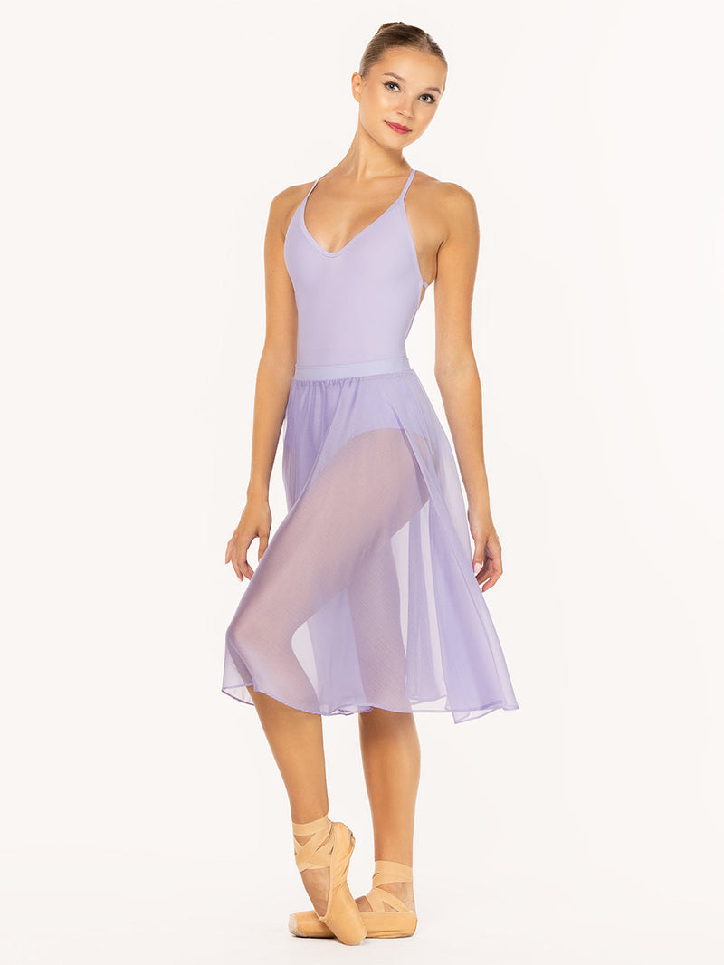 *エレベ ダンスウェア シフォン・リハーサル・スカート Eleve Dancewear Chiffon Rehearsal Skirt Lavender RTW