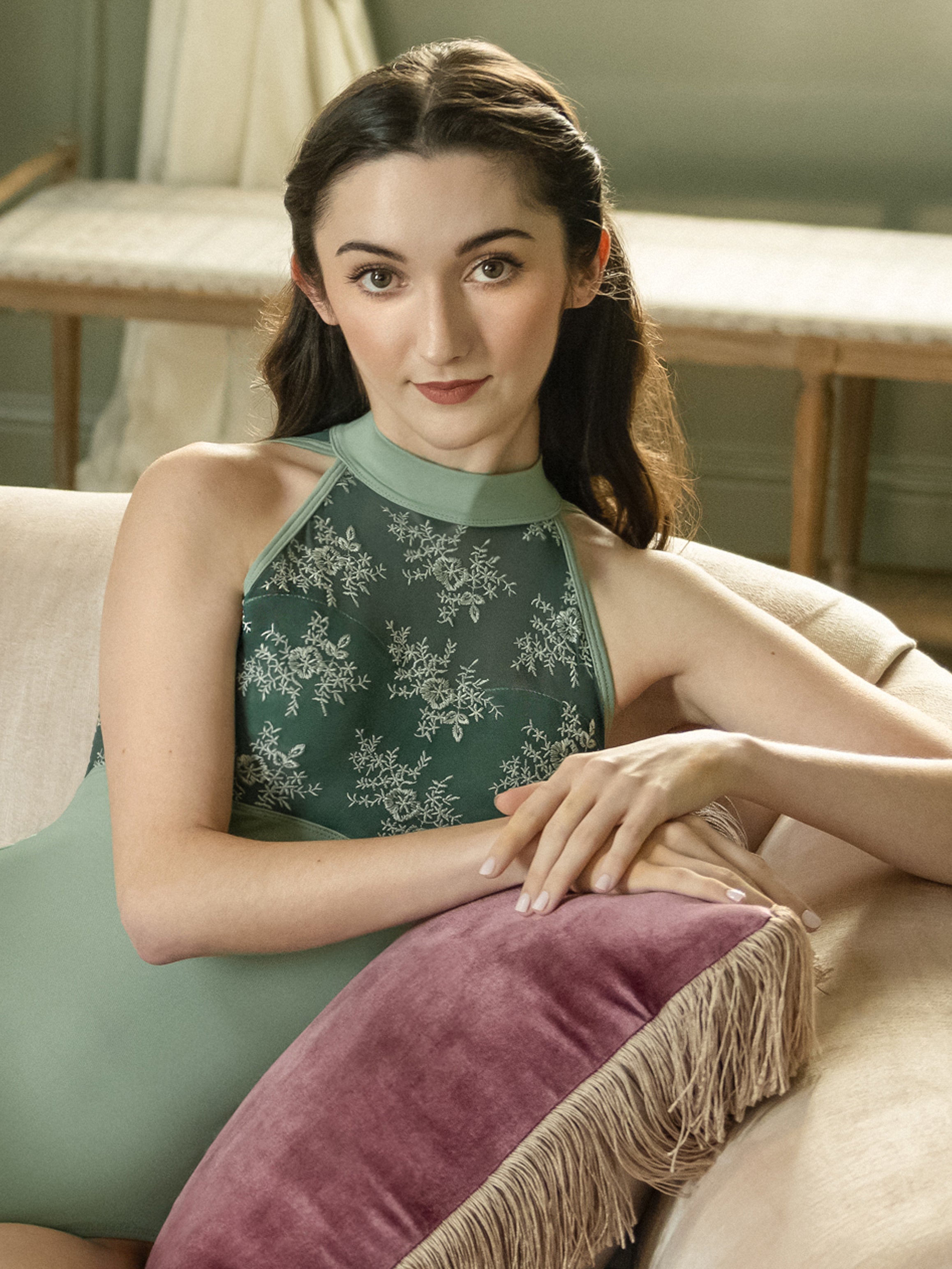 サフォーク ダーシー スイートハート ハイネックレオタード 【大人