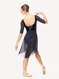 エレベ ダンスウェア ロング丈ハイロースカート エクリプスメッシュ Eleve Dancewear Long High-Low Skirt Eclipse Mesh RTW