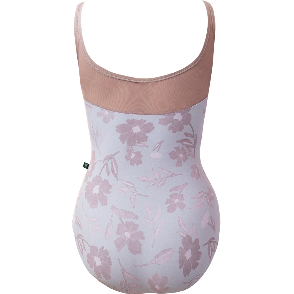 ラッキーレオ タンクレオタード Luckyleo BLUE PORCELAIN GARDEN & DUSTY ROSE MESH ACORN
