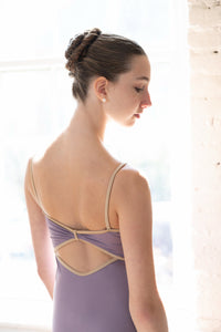 クラスイン モーヴウィズトリム キャミソールレオタード Class In  MAUVE WITH TRIM CAMI