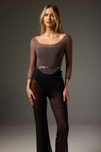 ボディール メッシュレイヤリングフレア BODILE MESH LAYERING FLARE