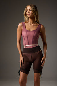 ボディール メッシュレイヤリングショート BODILE MESH LAYERING SHORT