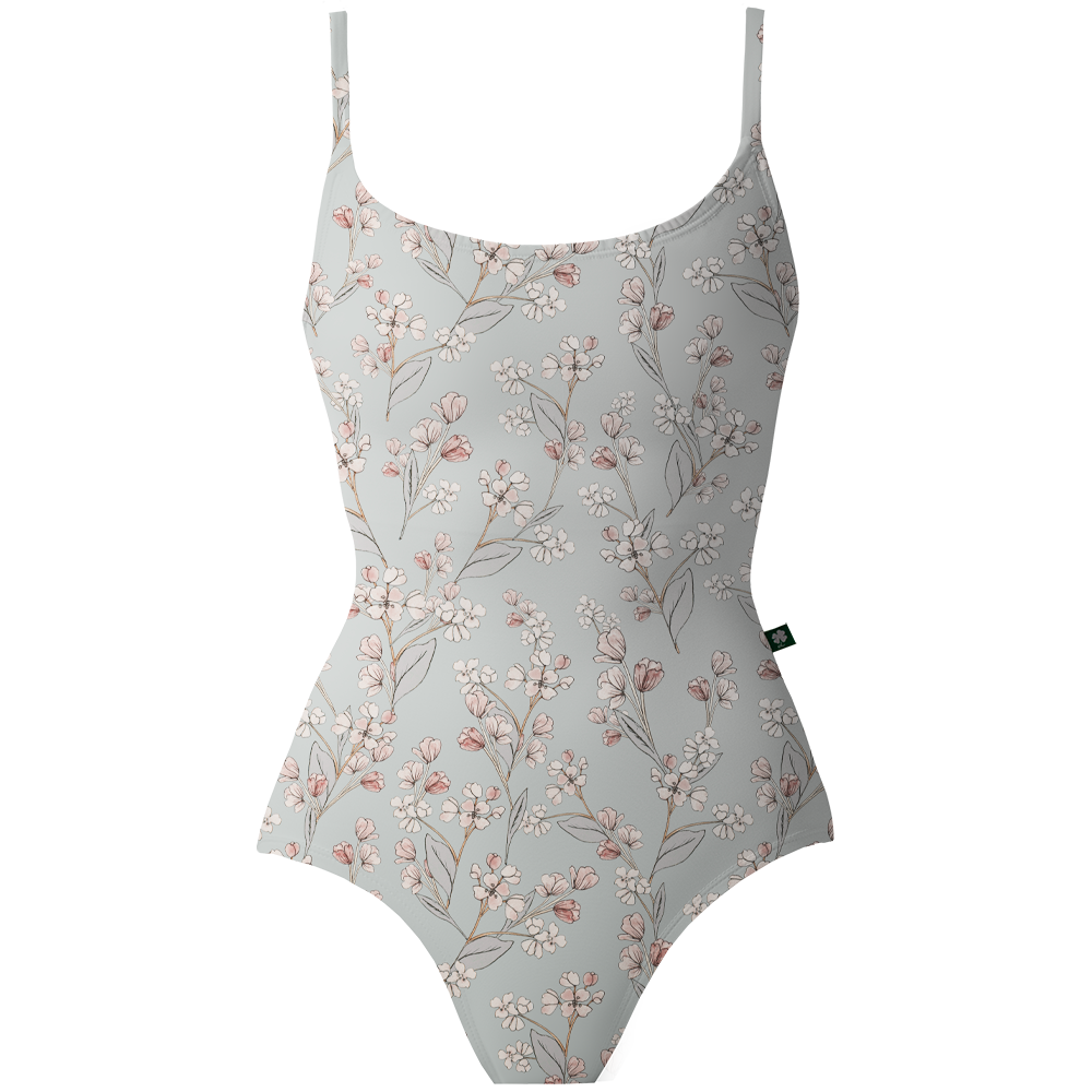 ラッキーレオ キャミソールレオタード Luckyleo MIST BLUE APPLE BLOSSOM HARMONY SCOOP