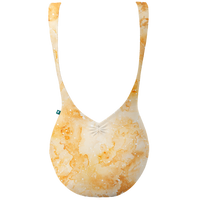 ラッキーレオ タンクレオタード Luckyleo YELLOW GEMINI CONSTELLATION MOON LOW BACK