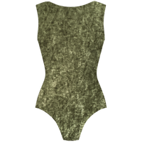 ラッキーレオ ノースリーブレオタード Luckyleo MOSS CRUSHED VELVET ALLURE