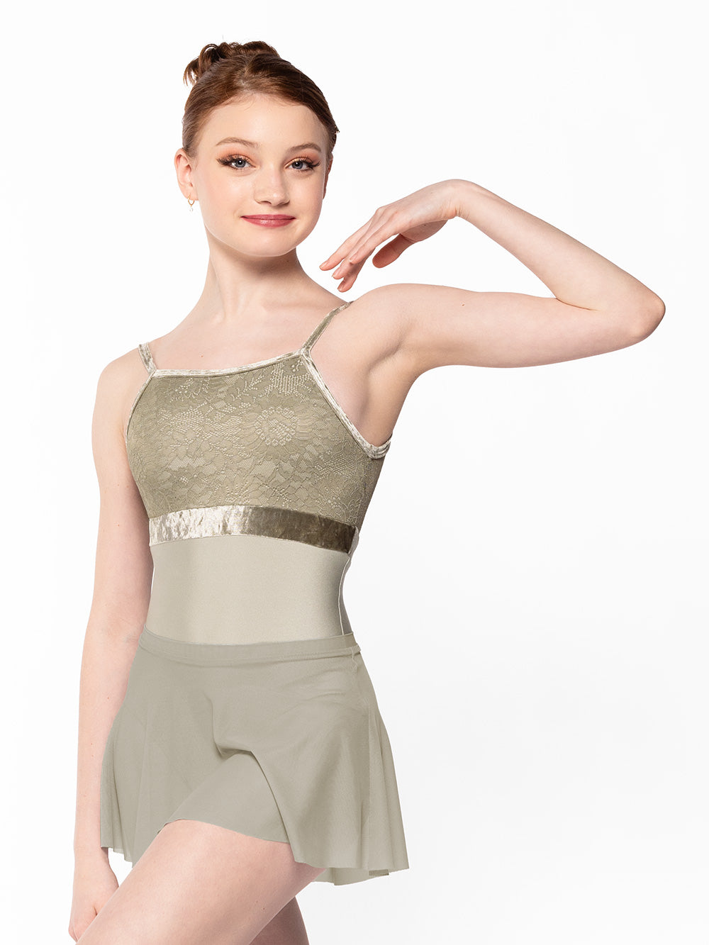 エレベ ダンスウェア エラ・レオタード マーキュリー ダスティ・オリーブ・レース Eleve Dancewear Ella Leotard –  輸入バレエ用品専門店 アプローズバレエ