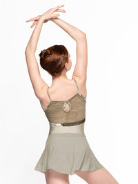 *エレベ ダンスウェア エラ・レオタード マーキュリー ダスティ・オリーブ・レース Eleve Dancewear Ella Leotard Mercury Dusty Olive Lace RTW