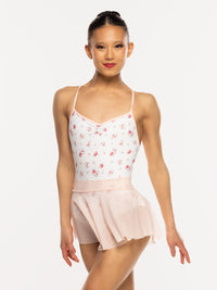 エレベ ダンスウェア ヒップスタースカート パウダーピンクメッシュ Eleve Dancewear Hipster Skirt Powder Pink Mesh RTW