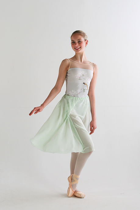 B.S.B.L プルオンリハーサルスカート（大人）24"（約61cm）クリーム・ミント・茶系（全6色） Pull-on Rehearsal Skirt