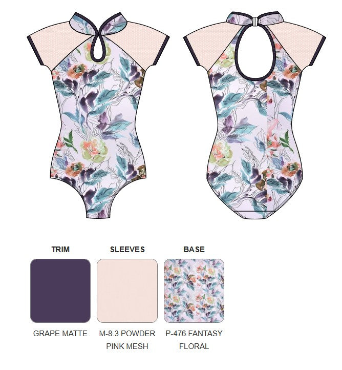 【カスタム】エレベ ダンスウェア キャップスリーブレオタード Eleve Dancewear Custom Mandy Leotard