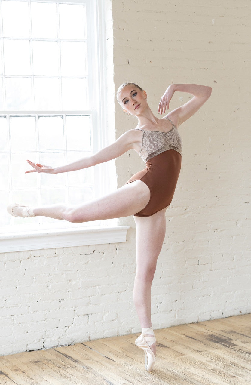 クラスイン ヌードレースオーバーレイ キャミソールレオタード Class In NUDE LACE OVERLAY CAMI