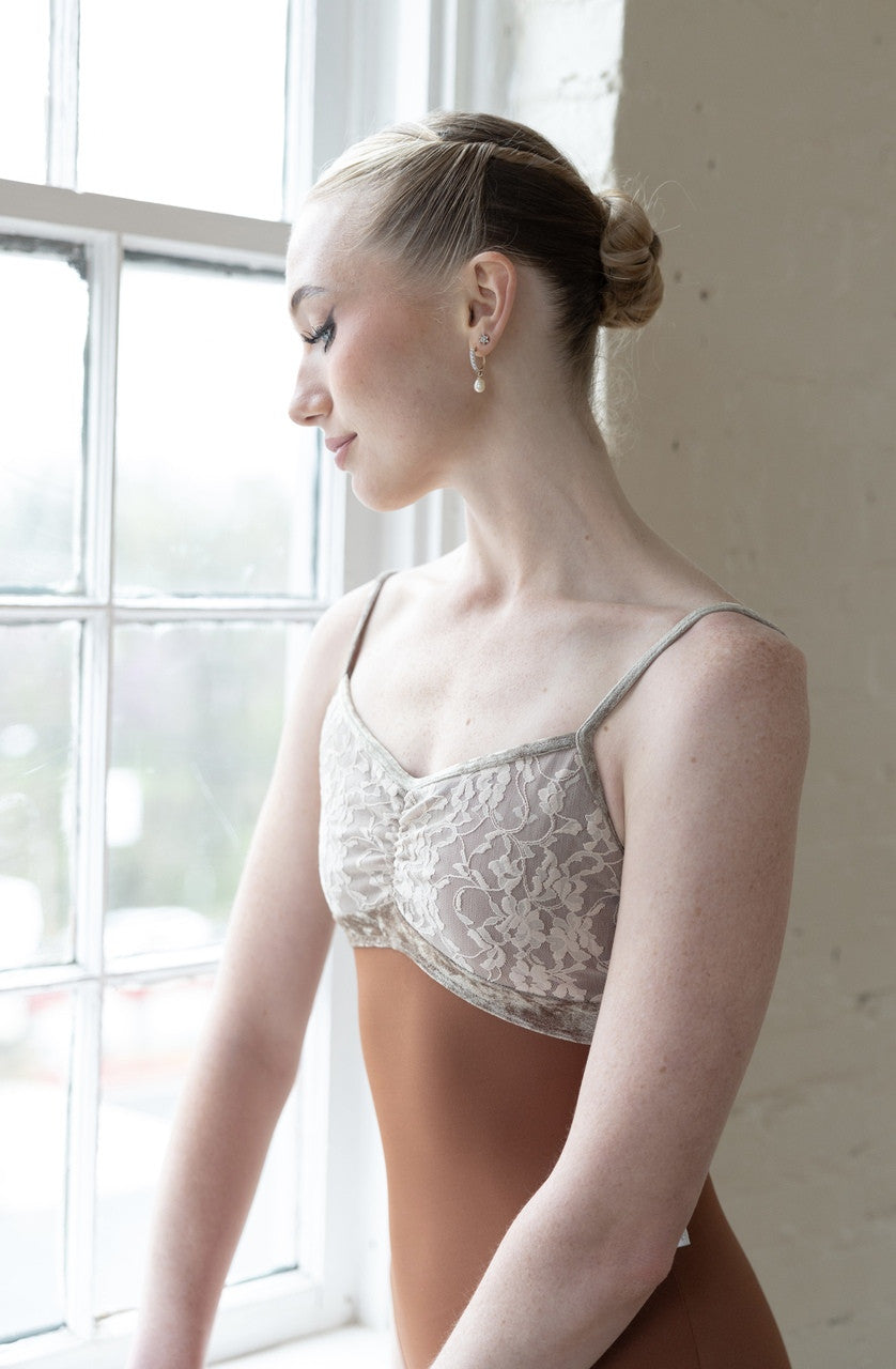 クラスイン ヌードレースオーバーレイ キャミソールレオタード Class In NUDE LACE OVERLAY CAMI