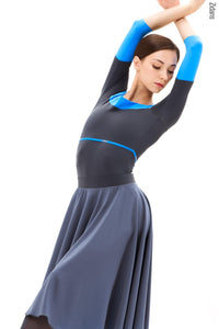 ジダンス 4-スリーブ レオタード ZIDANS 2 4 Sleeves Horizon leotard rock