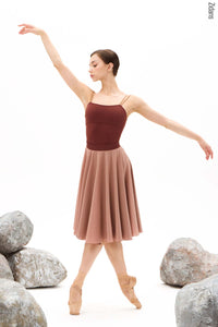 ジダンス リバーシブルリハーサル スカート ZIDANS Two-sided rehearsal skirt ground-sand