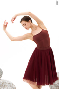 ジダンス リバーシブルリハーサル スカート ZIDANS Two-sided rehearsal skirt ground-sand