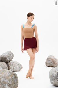 ジダンス タイ付きラップスカート グラウンド ZIDANS Wrap skirt with ties ground