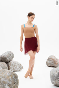 ジダンス タイ付きラップスカート グラウンド ZIDANS Wrap skirt with ties ground