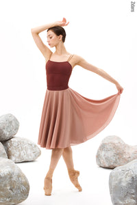ジダンス リバーシブルリハーサル スカート ZIDANS Two-sided rehearsal skirt ground-sand