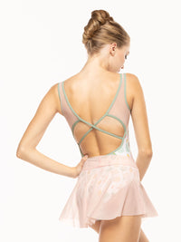 エレベ ダンスウェア ヒップスタースカート パウダーピンクメッシュ Eleve Dancewear Hipster Skirt Powder Pink Mesh RTW