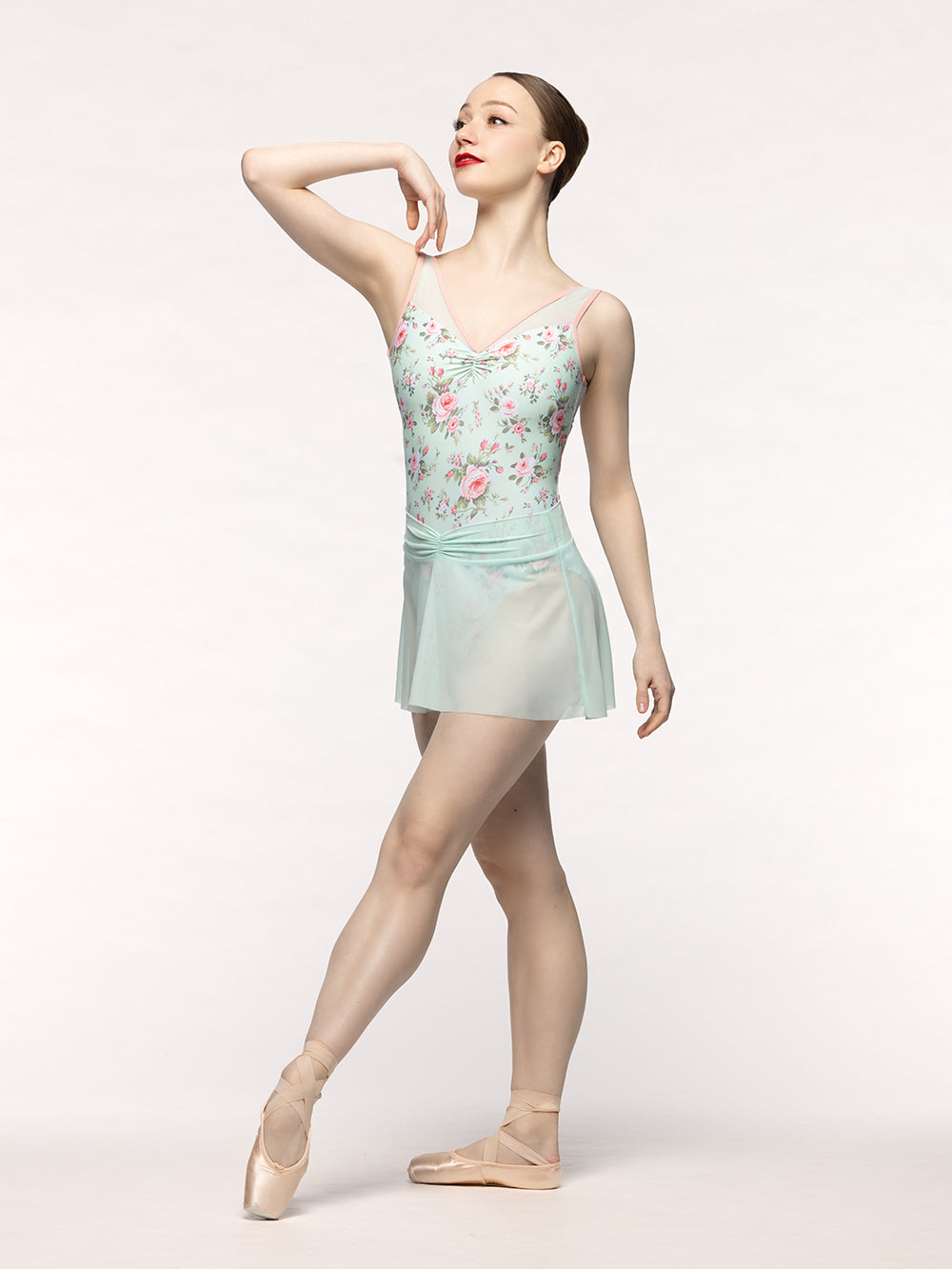 エレベ ダンスウェア アモラスカート Eleve Dancewear Amora Skirt Spearmint Mesh RTW