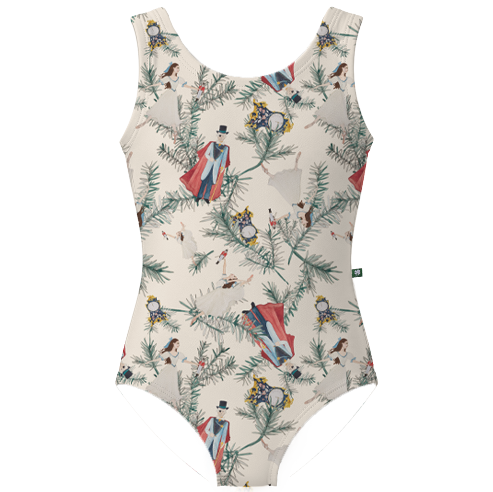 ラッキーレオ Luckyleo Ivory Party Scene Kids Crescent Leotard