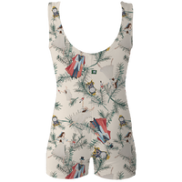 ラッキーレオ Luckyleo Ivory Party Scene Shine Shorts Unitard