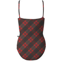 ラッキーレオ キャミソールレオタード Luckyleo CHERRY PAJAMA PLAID HARMONY SCOOP